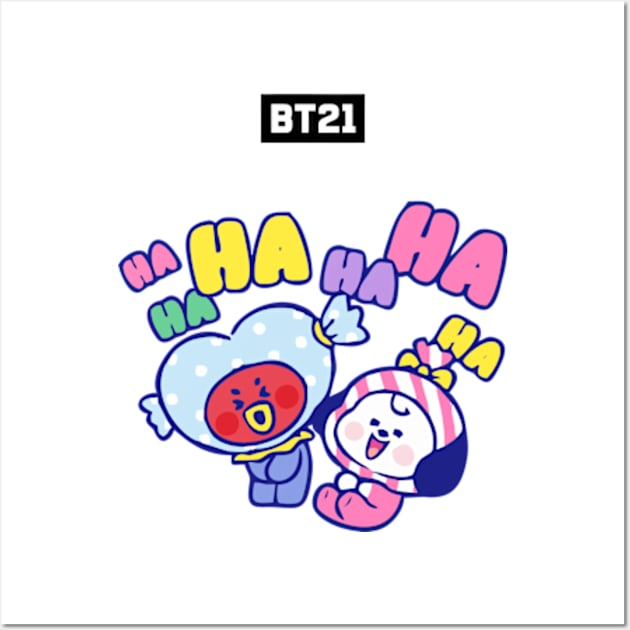 bt21 bts exclusive design 109 Wall Art by Typography Dose